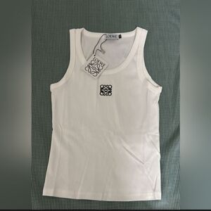 White Loewe Tank Top
